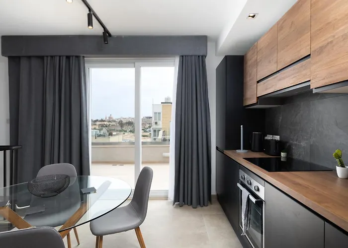 Modern 2br Duplex Penthouse With Front Balcony And Large Terrace - Close To Saint Julians & Sliema Gzira